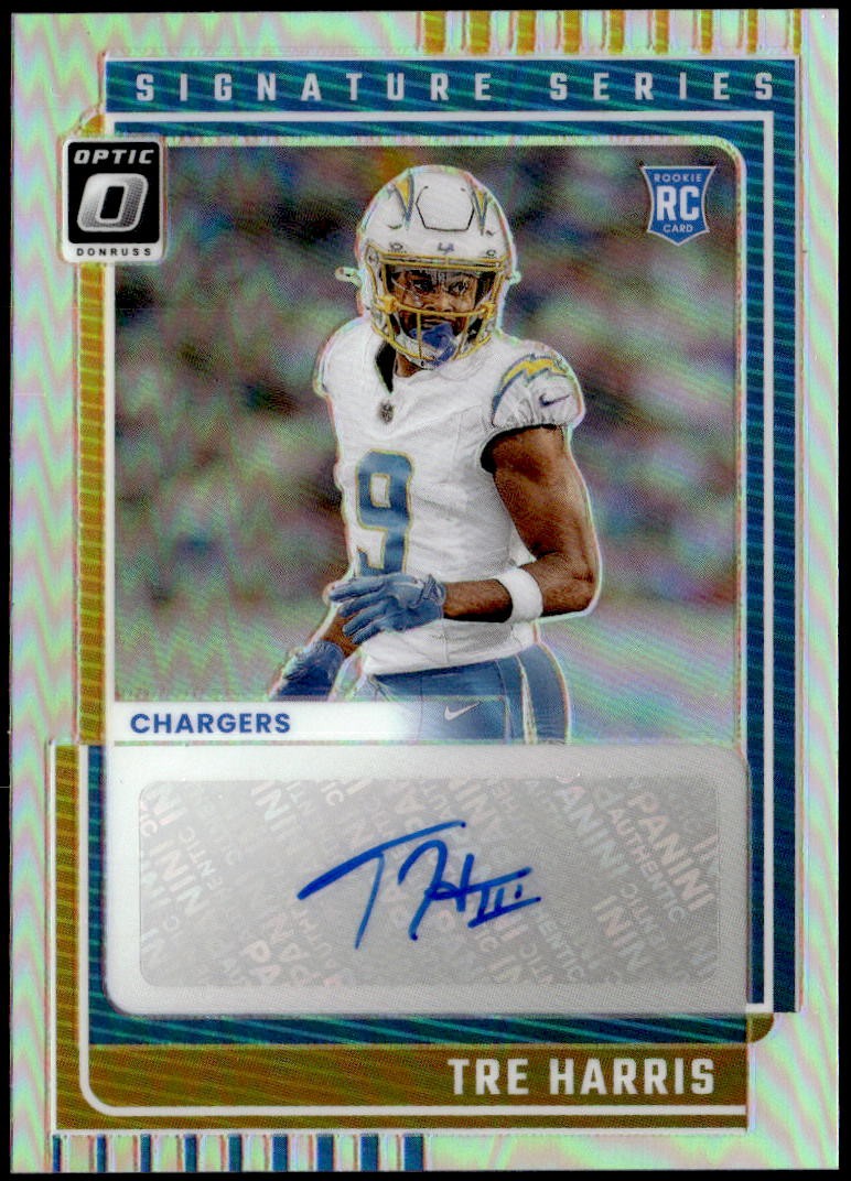 2025 Donruss Optic #SSH-TH Tre Harris Signature Series Holo Rookie Auto