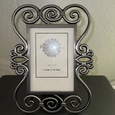 Weston Gallery Metal Scroll Photo Frame 3.5x5 Vintage Style Victorian Baroque