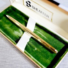 Titel: Sheaffer Vintage Gold 12K G.F. Kugelschreiber mit Kronenmarkierung,...