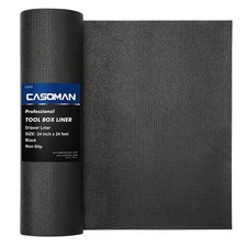 CASOMAN Professional Tool Box Liner and Drawer 24 24"W x 288"L, Black 