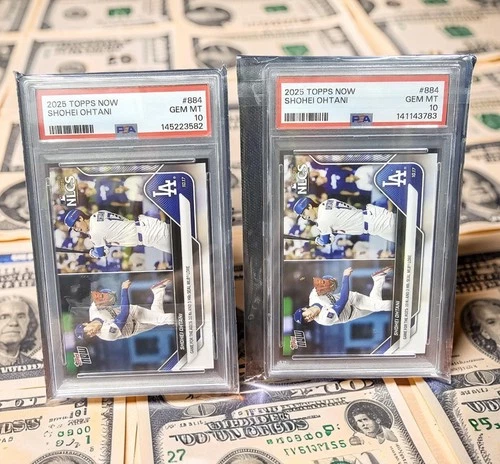 Topps Now Shohei Ohtani Dodgers NLCS #884 2025 PSA 10 Card Lot - 2 Cards
