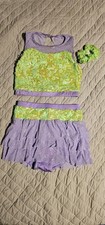 Weissman sequin Dance Leotard 3 Pieces Sz Large Child