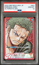 PSA 10 Roronoa Zoro OP01-001 L Parallel Romance Dawn Japanese One Piece Card #3