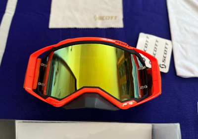 SCOTT WFS Off Road Goggles Orange MX Dirt Bike ATV UTV Racing System New
