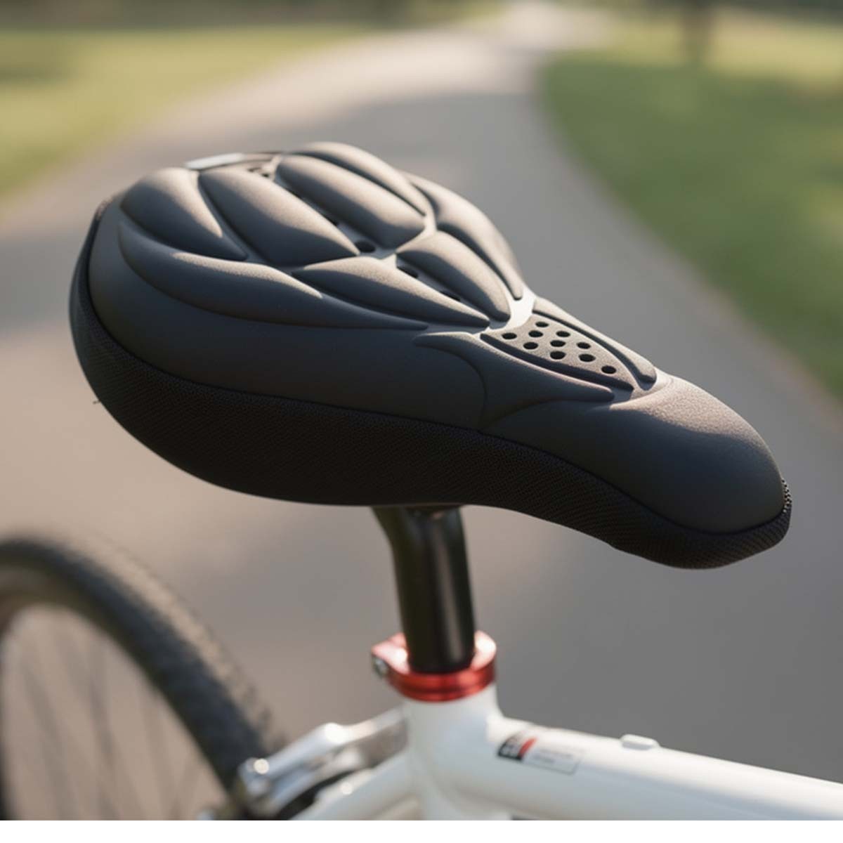 Couvre-selle de vélo antidérapant en gel ergonomique absorbant