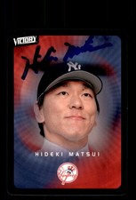 Signed Baseball Card Auto Hideki Matsui 2003 Upper Deck Victory #62 Yankees