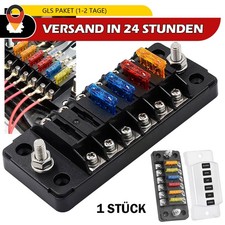 6 Fach Sicherungshalter 12V 32V KFZ Auto Sicherungskasten LKW Boot Sicher