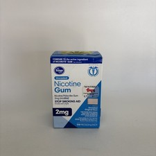 KROGER - 2mg Uncoated Nicotine gum - 1 Box - 110 Total pcs. SEE PICS