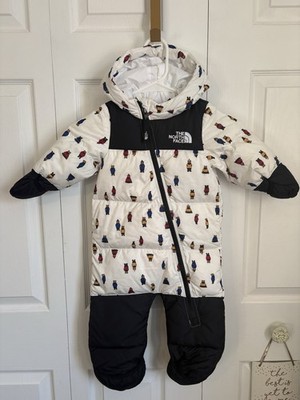 The North Face 12-18 Months 1996 Retro Nuptse Down Ski Snow Suit Puffer Bears