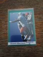 russell maryland (dallas cowboys - dl) 1991 fleer ROOKIE card #423. rookie card picture