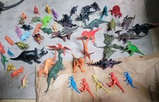 Big Variety Lot Of 50 Dinosaurs Multiple Sizes From Miniature To Small 1  -5  