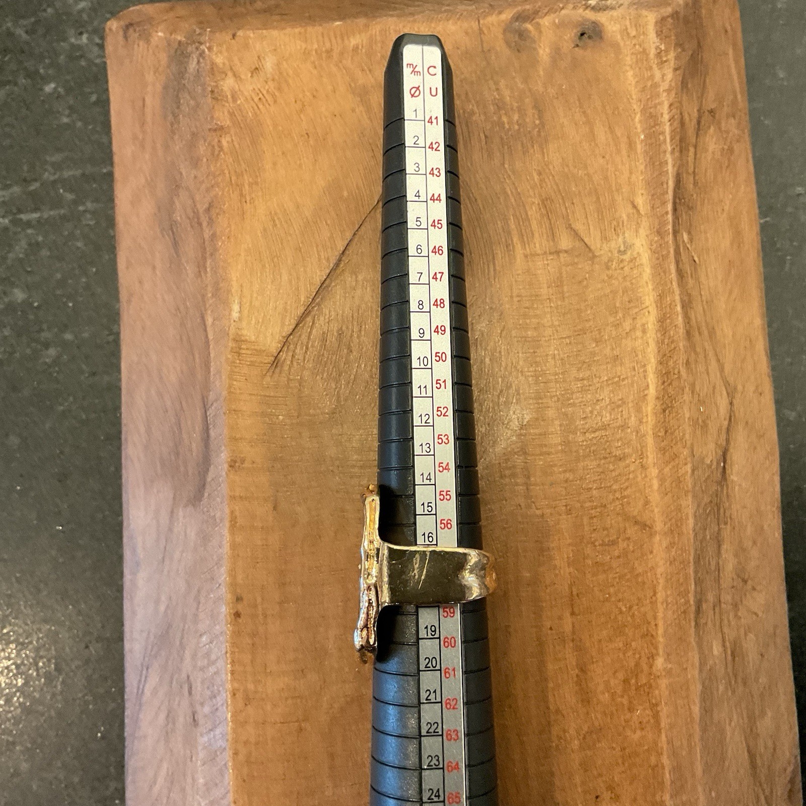 Gold Tone Statement Ring With Irregular Shaped Bl… - image 15