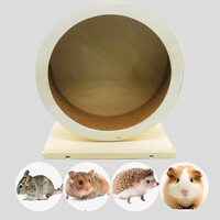 Hamster Holzlaufrad Holz Laufrad Spielzeug, Hamsterrad, HolzüBungsrad FüR Ren...