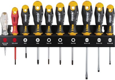 Felo Schraubendreher XL-Rack 10-teilig ERGONIC 400 SL | PZ | T | SP