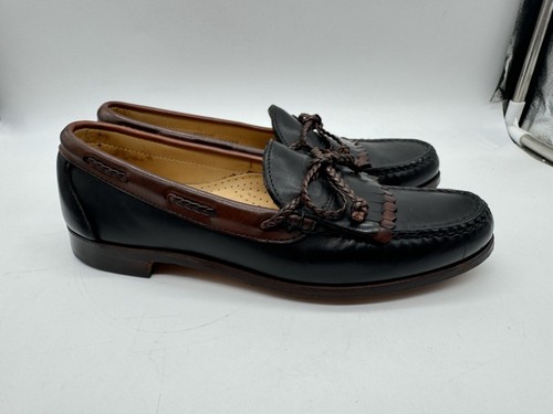 Allen Edmonds woodstock 9.5b Black And Brown Great Shape - Picture 7 of 12