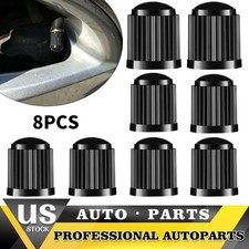 8x Black Plastic Tire Valves Air Dust Cover Stem Cap For Wheel Car Suv Bike. 8x Black Plastic Tire Valves Air Dust Cover Stem Cap For Wheel Car Suv Bike.