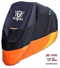 Motorcycle Cover   All Season Waterproof Outdoor Protection  Fits up to 104"
