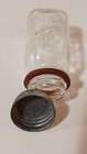 AUTHENTIC, MINIATURE BALL MASON JAR , 1 OZ. w ZINC LID, RUBBER RING — photo 2