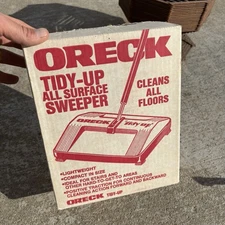 NEW Sealed Oreck XL Tidy Up All Surface Sweeper Model 2362 Black & White