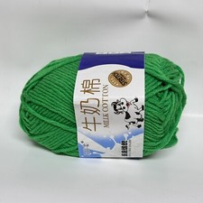 Milk Cotton Stretch Knit/Crochet Cotton Yarn Green 50gr