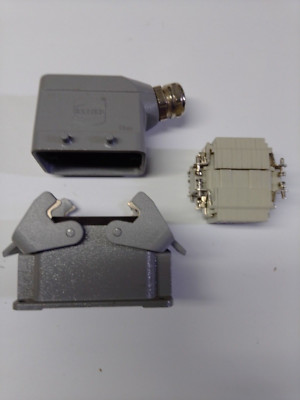 Conectores electricos HARTING 10 pines completos Fabricados en Aluminio