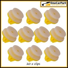 20x YELLOW CLIPS FOR RENAULT TRAFIC DOOR CARD PANEL TRIM INTERIOR MK2