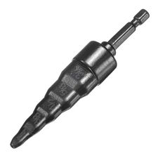 1/4" 3/8" 1/2" 5/8" 3/4" Swage Expander Drill Bit with 1/4" Hex Shank Black