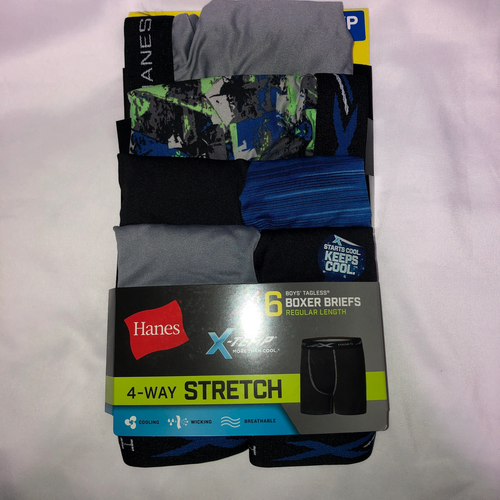 Hanes Boys 4 + 2 Bonus Pack Tagless X-Temp Boxer Briefs Assorted Small (BXSTX6) - Bild 3 von 7