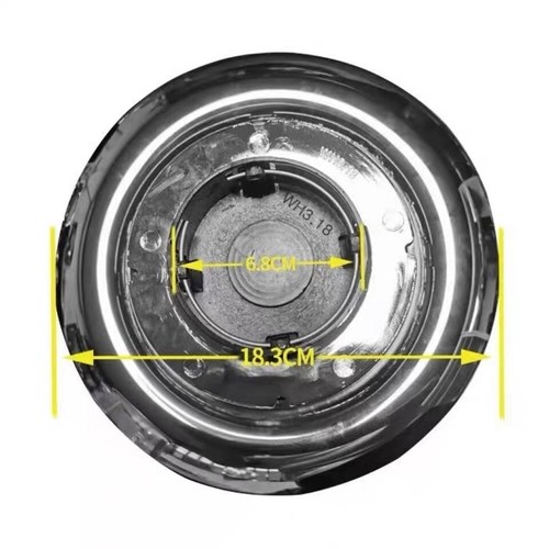 Mercedes Silver Floating Center Cap Forgiato XL Hubcap Rim Emblem - Picture 2 of 3