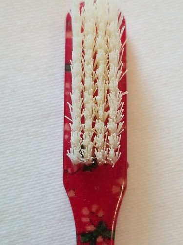 Arlan Stewart Spazzolino da denti natalizio fatto a mano, setole medie, decorativo, nuovo - Foto 3 di 12