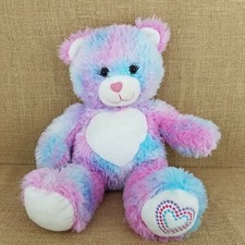 Build a Bear 2012 Pink Purple Blue Marbled 16in C1-501