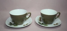 MIDWINTER STYLECRAFT LOT OF 2 CUPS & SAUCERS RIVERSIDE BY JOHN RUSSEL BROWN
