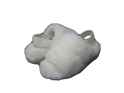 UGG FLUFF YEAH SLIDE WOMEN SANDAL WHITE US 6 /UK 4 /EU 37 /JP 23