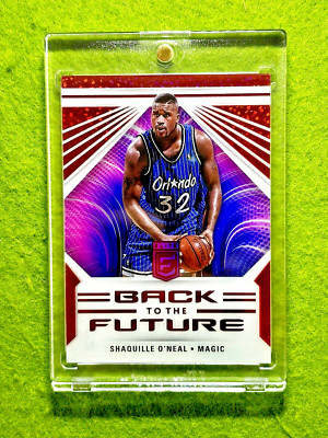 Shaquille O'Neal WHITE SPARKLE PRIZM Asia Red CLEAR SSP 2022  BACK to the FUTURE