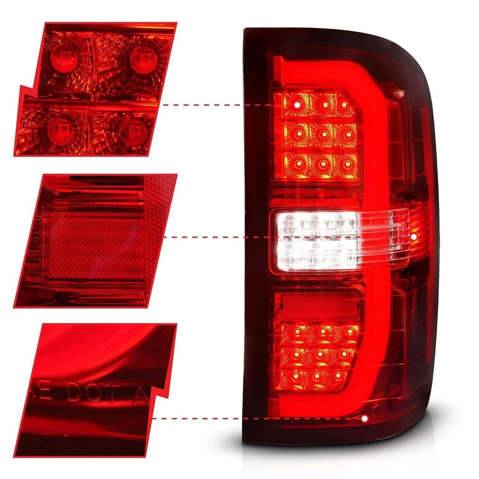 Luces traseras LED secuenciales Anzo 311466 para 14-18 Sierra 1500 SLE 15-19 2500HD Foto 3 de 4