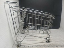 Metal Mini Shopping Cart For Decor Or Kids