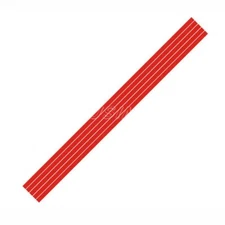 5Pcs Red Car Reflective Strips Front Hood Grille Sticker Decoration Accessories