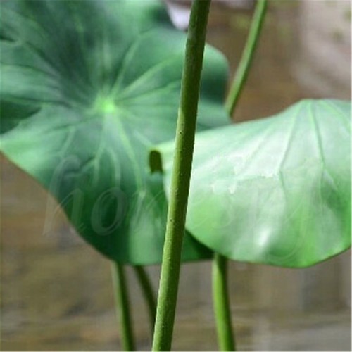 Artificial Water Lily Lotus Leaf Aquarium Pond Garden Decor Green 17/28/40CM - Picture 4 of 8