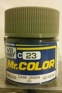 Gunze Sangyo "Mr Color" C-23 Dark Green acrylic paint 10ml