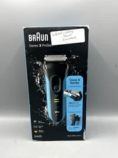 Braun Series 3 Pro Skin 3040s Wet Dry Rechargeable Electric Shaver USED