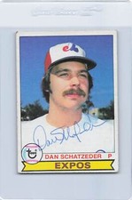 1979 Topps #124 Dan Schatzeder Expos Signed Auto *K2091