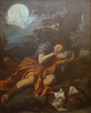 oil painting handpainted on canvas" Diana and Endymion " N14193