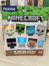 2 Pack MINECRAFT Blind Bag Play Pack 3D Motion Decals- Assorted style