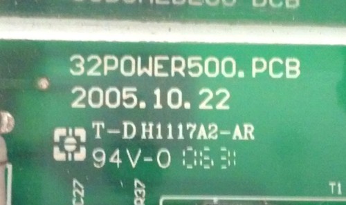 Astar LTV-27HBG Power Supply Board 7506T32010A6F (AS IS / BAD BOARD) - Picture 5 of 7