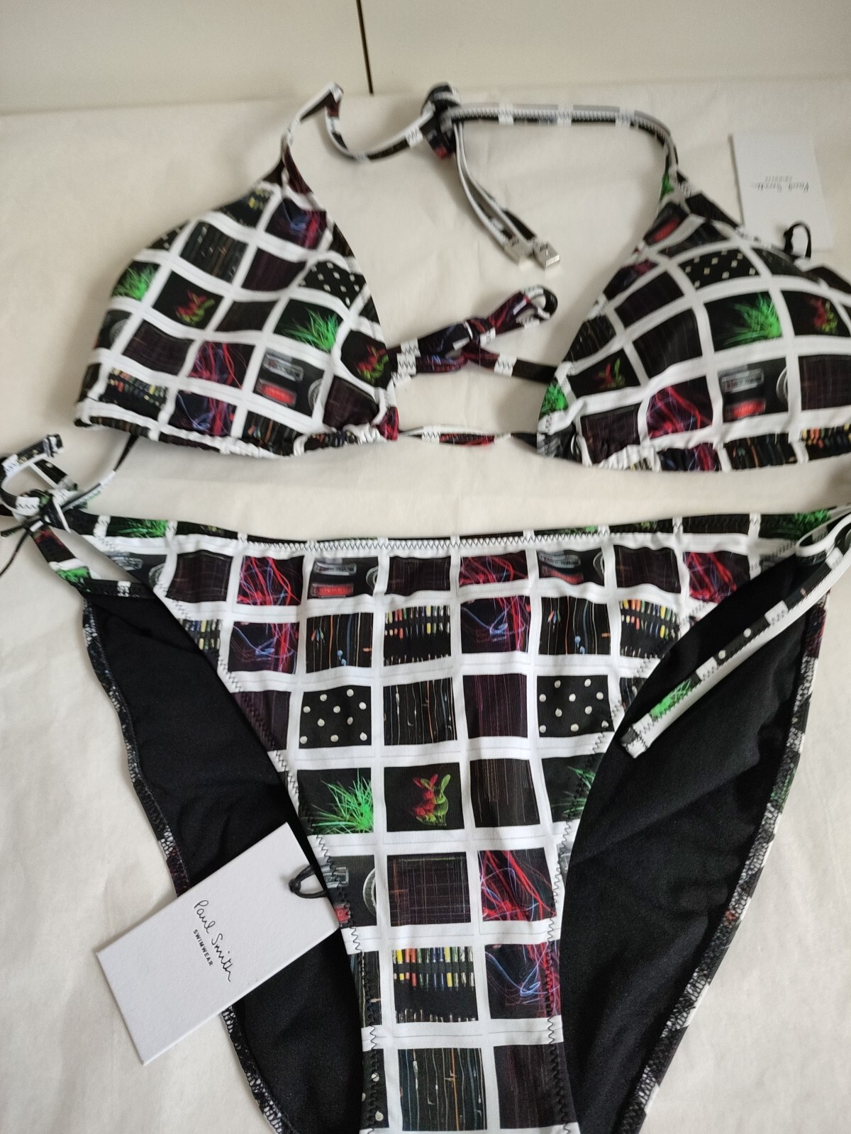 Paul Smith Womens Triangle Bikini Set “XL” bottom 'L' Top Brand New  RRP£145 image 2