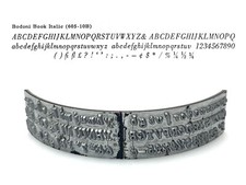 No.605-10B Bodoni Book Italic Type Shuttle Varityper Typewriter Hammond thumbnail