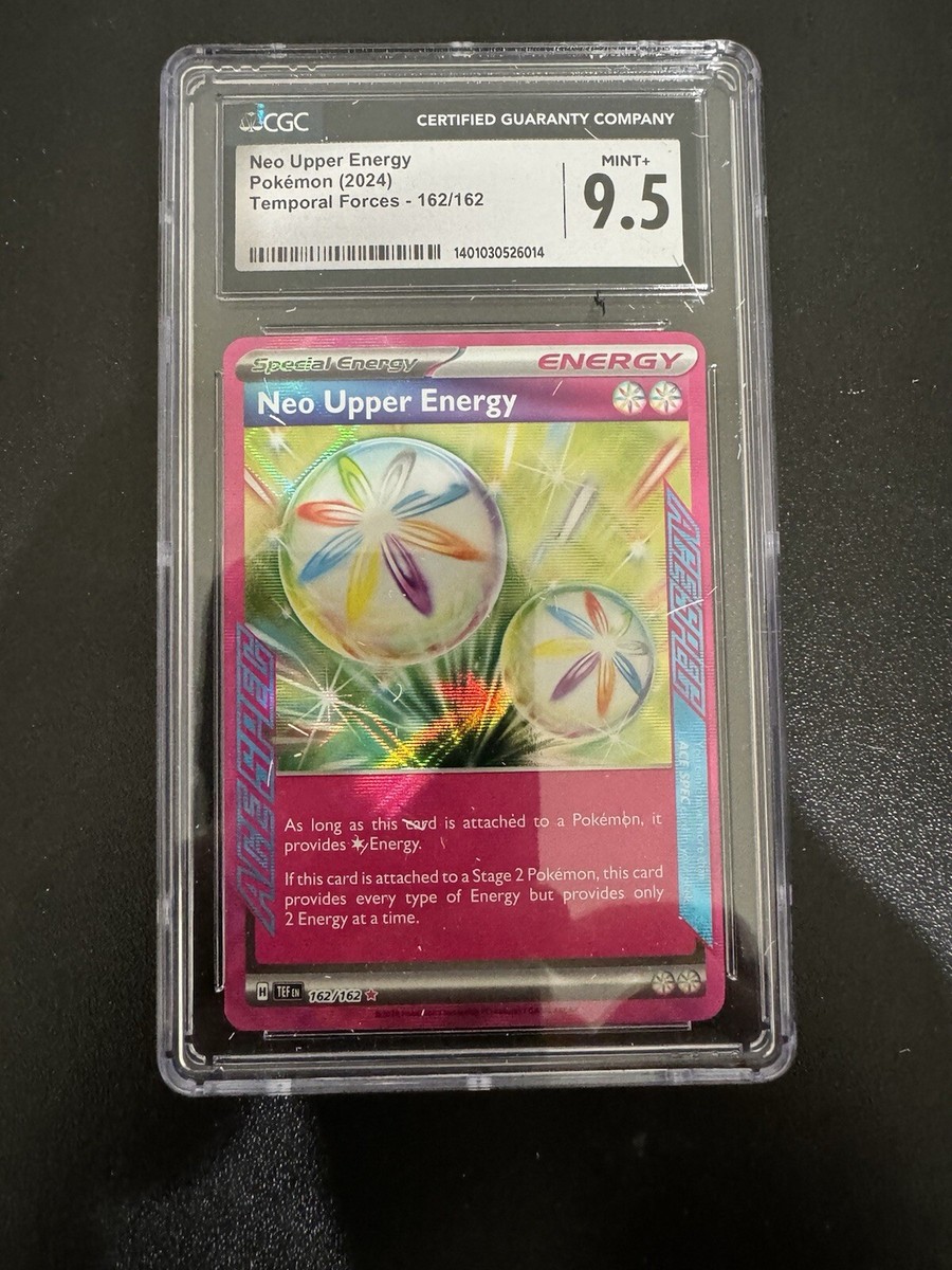 Pokemon Neo Upper Energy Temporal Forces Holo CGC Graded 9.5 Mint