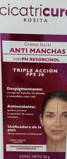 CICATRICURE Crema Facial Antimanchas Despigmentante Antioxidante Hidratante