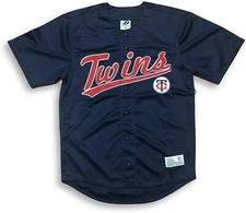 DYNASTY Minnesota Twins Button Down Embroidered Men's Jersey XL