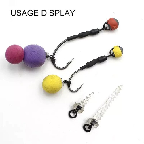 Bait Screws 29mm + 15mm Size 22 Ring Swivel 360 Carp Fishing Terminal Tackle rig - Picture 8 of 24